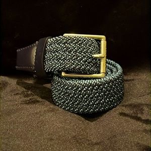 Cole Haan Blue Elastic Belt